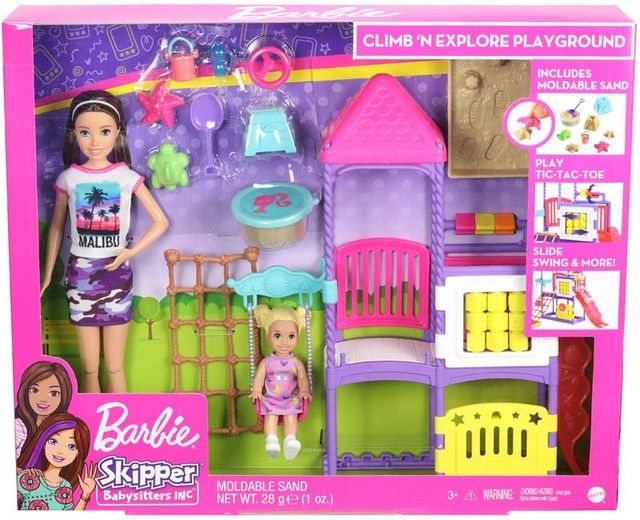 Barbie POUPEE BABYSITER MTGHV89